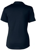 Cutter and Buck Villanova Wildcats Womens Navy Blue Virtue Eco Pique Short Sleeve Polo Shirt