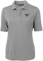 Cutter and Buck Auburn Tigers Womens Virtue Eco Pique Short Sleeve Polo Shirt