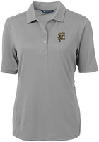 Cutter and Buck Grambling State Tigers Womens Virtue Eco Pique Short Sleeve Polo Shirt