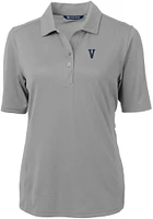 Cutter and Buck Villanova Wildcats Womens Virtue Eco Pique Short Sleeve Polo Shirt