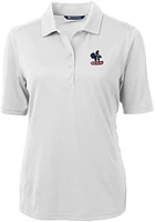 Cutter and Buck Delaware Fightin' Blue Hens Womens Virtue Eco Pique Short Sleeve Polo Shir