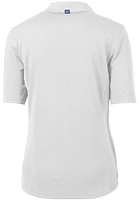 Cutter and Buck Delaware Fightin' Blue Hens Womens Virtue Eco Pique Short Sleeve Polo Shir
