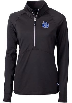 Cutter and Buck Air Force Falcons Womens Black Vault Adapt Eco Qtr Zip