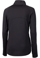 Cutter and Buck Baylor Bears Womens Black Vault Adapt Eco Qtr Zip