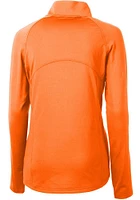 Womens Illinois Fighting Illini Orange Cutter and Buck Vault Adapt Eco Qtr Zip