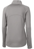 Cutter and Buck Clemson Tigers Womens Adapt Eco Qtr Zip