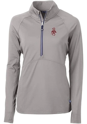 Cutter and Buck Washington State Cougars Womens Adapt Eco Qtr Zip