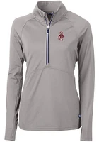 Cutter and Buck Washington State Cougars Womens Adapt Eco Qtr Zip