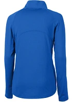 Cutter and Buck Kansas Jayhawks Womens Adapt Eco Qtr Zip