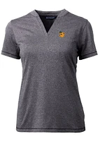 Cutter and Buck Baylor Bears Womens Grey Vault Forge Short Sleeve T-Shirt