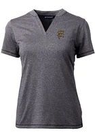Cutter and Buck Grambling State Tigers Womens Grey Vault Forge Short Sleeve T-Shirt