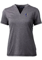 Cutter and Buck Kansas Jayhawks Womens Forge Blade Short Sleeve T-Shirt