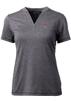 Cutter and Buck LSU Tigers Womens Grey Vault Forge Short Sleeve T-Shirt