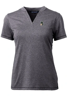 Cutter and Buck Michigan State Spartans Womens Grey Vault Forge Short Sleeve T-Shirt