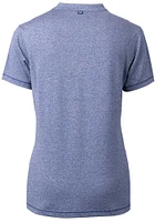Cutter and Buck Auburn Tigers Womens Navy Blue Forge Blade Short Sleeve T-Shirt