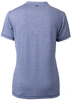 Cutter and Buck Georgetown Hoyas Womens Navy Blue Forge Blade Short Sleeve T-Shirt