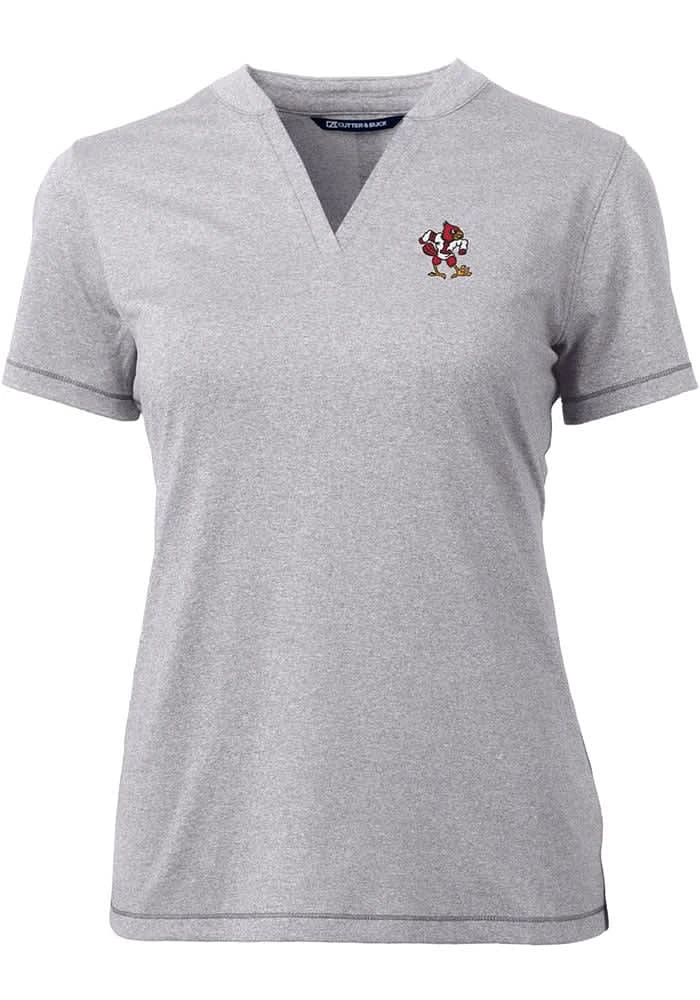 Cutter and Buck Louisville Cardinals Womens Forge Blade Short Sleeve T-Shirt
