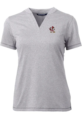 Cutter and Buck Louisville Cardinals Womens Forge Blade Short Sleeve T-Shirt