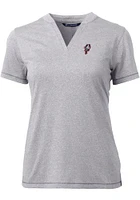 Ohio State Buckeyes Grey Cutter and Buck Forge Blade Short Sleeve T-Shirt