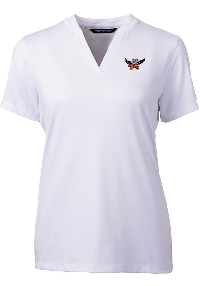 Cutter and Buck Auburn Tigers Womens White Forge Blade Short Sleeve T-Shirt