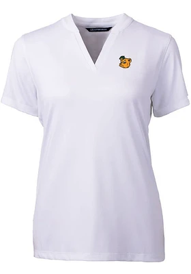 Cutter and Buck Baylor Bears Womens White Forge Blade Short Sleeve T-Shirt