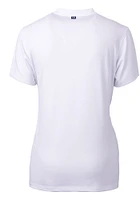 Cutter and Buck Clemson Tigers Womens White Forge Blade Short Sleeve T-Shirt