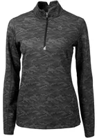 Cutter and Buck Cincinnati Bearcats Womens Traverse Camo Qtr Zip