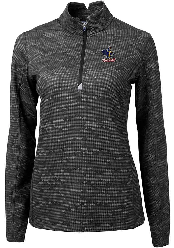 Cutter and Buck Delaware Fightin' Blue Hens Womens Traverse Camo Qtr Zip