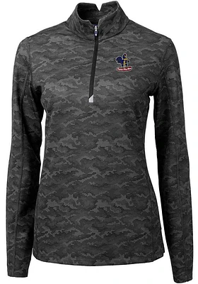 Cutter and Buck Delaware Fightin' Blue Hens Womens Traverse Camo Qtr Zip
