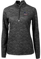 Cutter and Buck Delaware Fightin' Blue Hens Womens Traverse Camo Qtr Zip