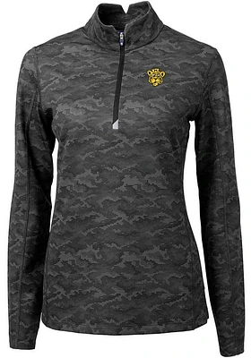 Cutter and Buck Missouri Tigers Womens Traverse Camo Qtr Zip