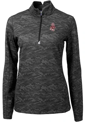 Cutter and Buck Washington State Cougars Womens Traverse Camo Qtr Zip