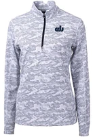Cutter and Buck Old Dominion Monarchs Womens Grey Traverse Camo Qtr Zip
