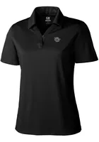 Cutter and Buck Cincinnati Bearcats Womens Black Drytec Genre Textured Short Sleeve Polo Shirt