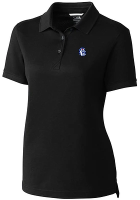 Cutter and Buck Fresno State Bulldogs Womens Advantage Pique Short Sleeve Polo Shirt