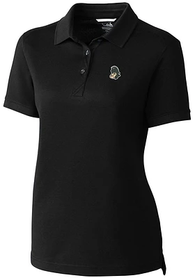 Cutter and Buck Michigan State Spartans Womens Vault Advantage Short Sleeve Polo Shirt