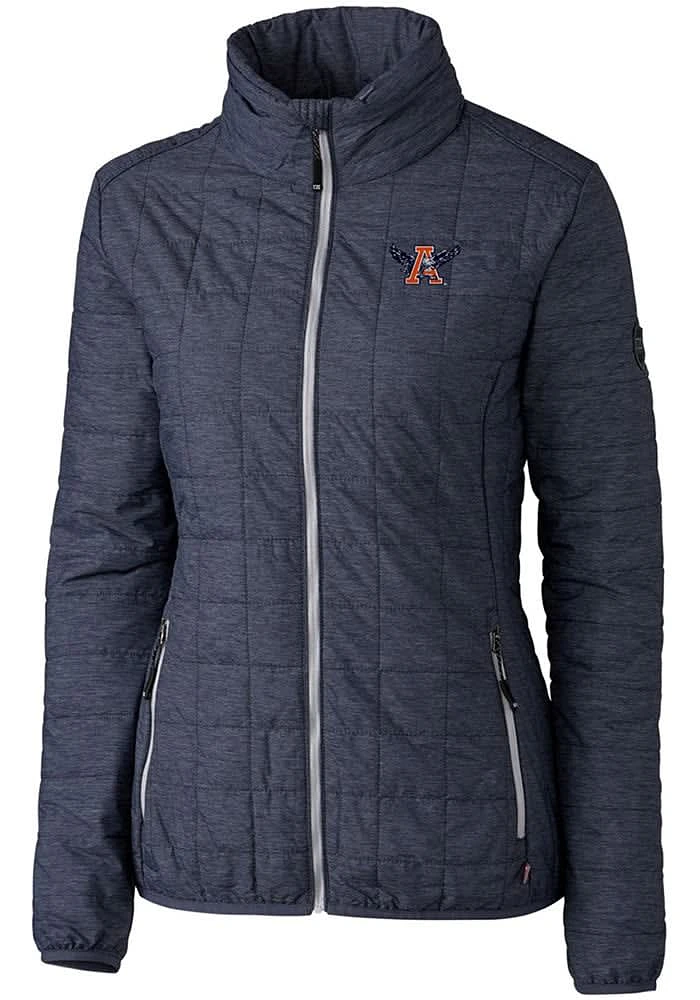 Cutter and Buck Auburn Tigers Womens Grey Vault Rainier PrimaLoft Filled Jacket
