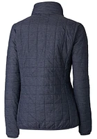 Cutter and Buck Virginia Cavaliers Womens Grey Vault Rainier PrimaLoft Puffer Filled Jacket