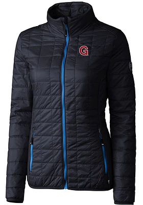 Cutter and Buck Gonzaga Bulldogs Womens Navy Blue Vault Rainier PrimaLoft Filled Jacket