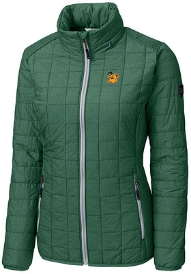 Cutter and Buck Baylor Bears Womens Green Rainier PrimaLoft Puffer Filled Jacket