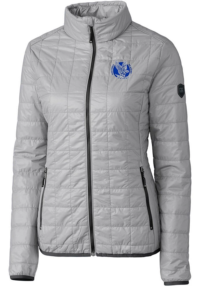 Cutter and Buck Air Force Falcons Womens Grey Vault Rainier PrimaLoft Filled Jacket