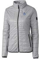 Cutter and Buck Fresno State Bulldogs Womens Grey Vault Rainier PrimaLoft Filled Jacket