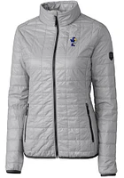 Cutter and Buck Kansas Jayhawks Womens Vault Rainier PrimaLoft Puffer Filled Jacket