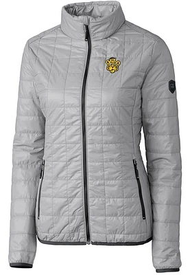 Cutter and Buck Missouri Tigers Womens Grey Vault Rainier PrimaLoft Puffer Filled Jacket