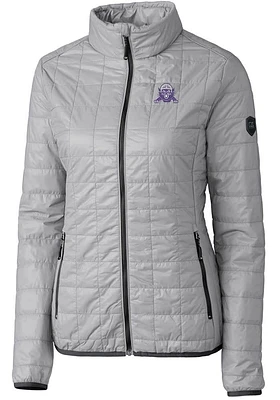 Womens Northwestern Wildcats Grey Cutter and Buck Vault Rainier PrimaLoft Filled Jacket