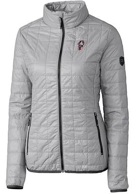 Cutter and Buck Ohio State Buckeyes Womens Vault Rainier PrimaLoft Puffer Filled Jacket