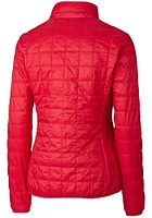 Cutter and Buck Utah Utes Womens Red Rainier PrimaLoft Puffer Filled Jacket