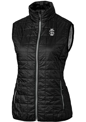 Cutter and Buck Southern Illinois Salukis Womens Rainier PrimaLoft Puffer Vest