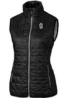 Cutter and Buck Southern Illinois Salukis Womens Rainier PrimaLoft Puffer Vest