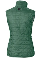 Cutter and Buck Tulane Green Wave Womens Rainier PrimaLoft Puffer Vest